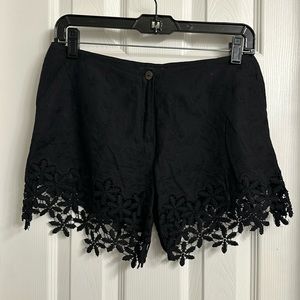 Union of Angels Black Floral Shorts